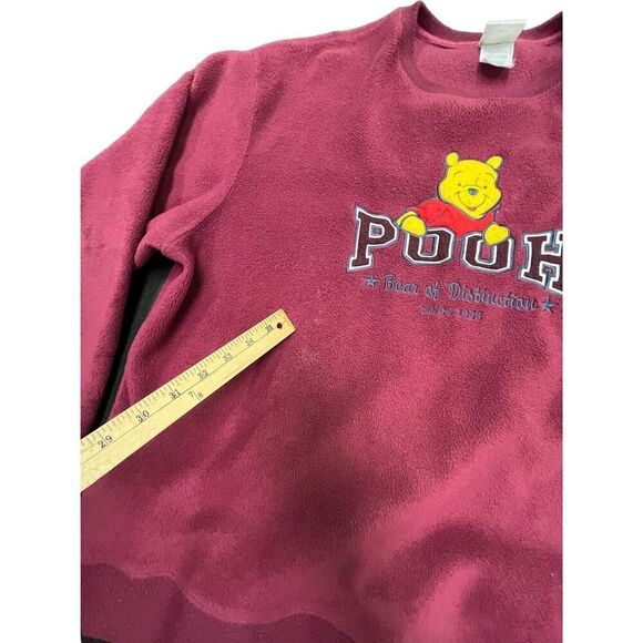 90s Winnie the Pooh Red Crewneck Sweater Sz XXL Unisex - Picture 4 of 8